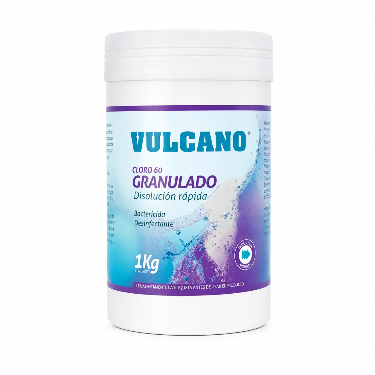 Cloro Granulado Vulcano 1 kg de Disolución Rápida para Piscina