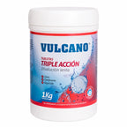 Cloro Triple Acción en Tabletas Vulcano 1 kg para Piscina