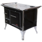 Cocina a Leña Yunque Tradicional Negra 80x56 cm + Kit de Instalación