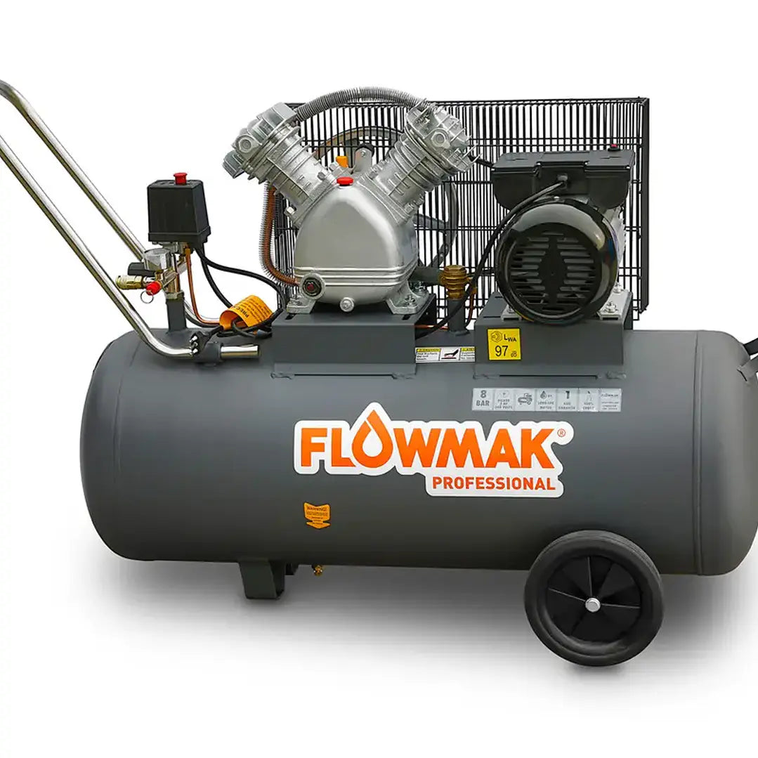 Compresor de Aire Flowmak 100 L 3 HP 8 Bar VD65-100L