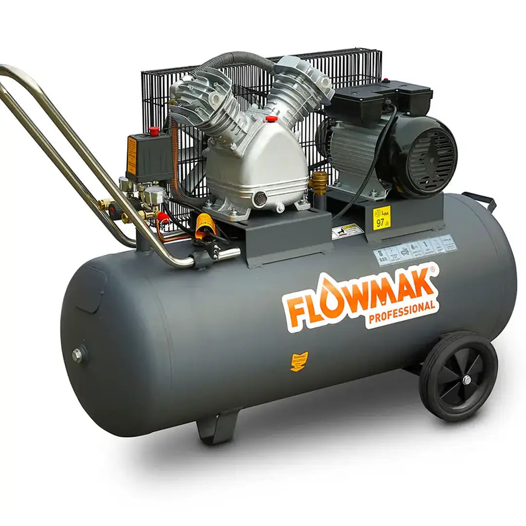 Compresor de Aire Flowmak 100 L 3 HP 8 Bar VD65-100L