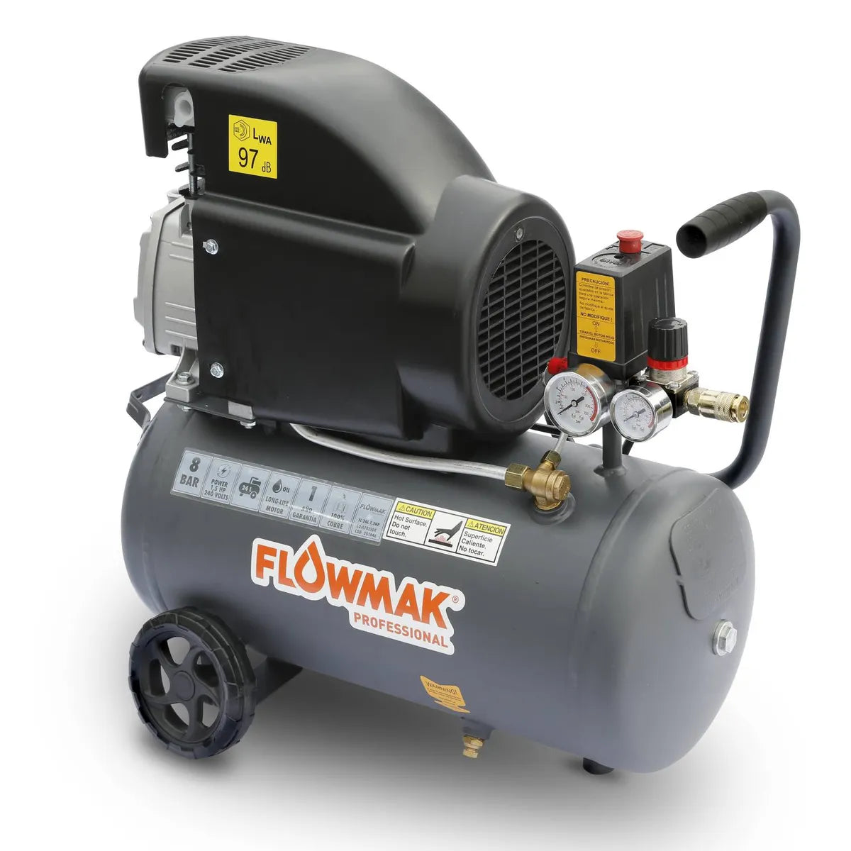 Compresor de Aire Flowmak 24 L 1,5 HP 8 Bar XA4830