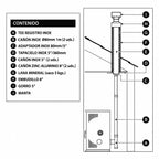 Kit de Instalación para Estufa a Pellet Amesti Techo