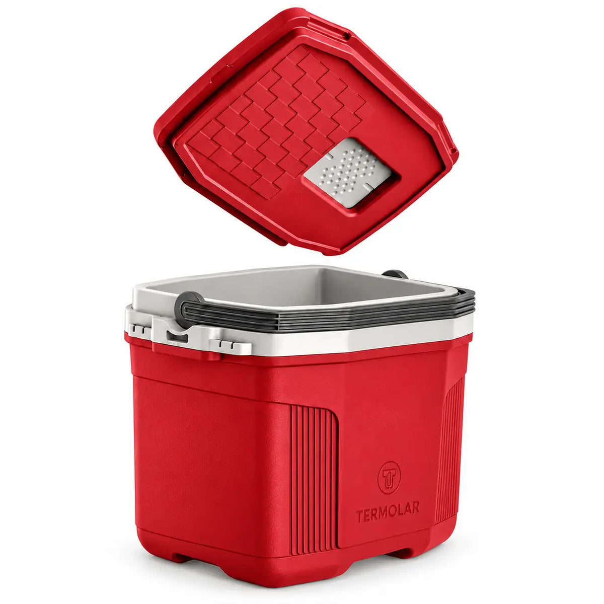 Set 3 Coolers Termolar AirFlow 32 L + 20 L + 8 L Rojo
