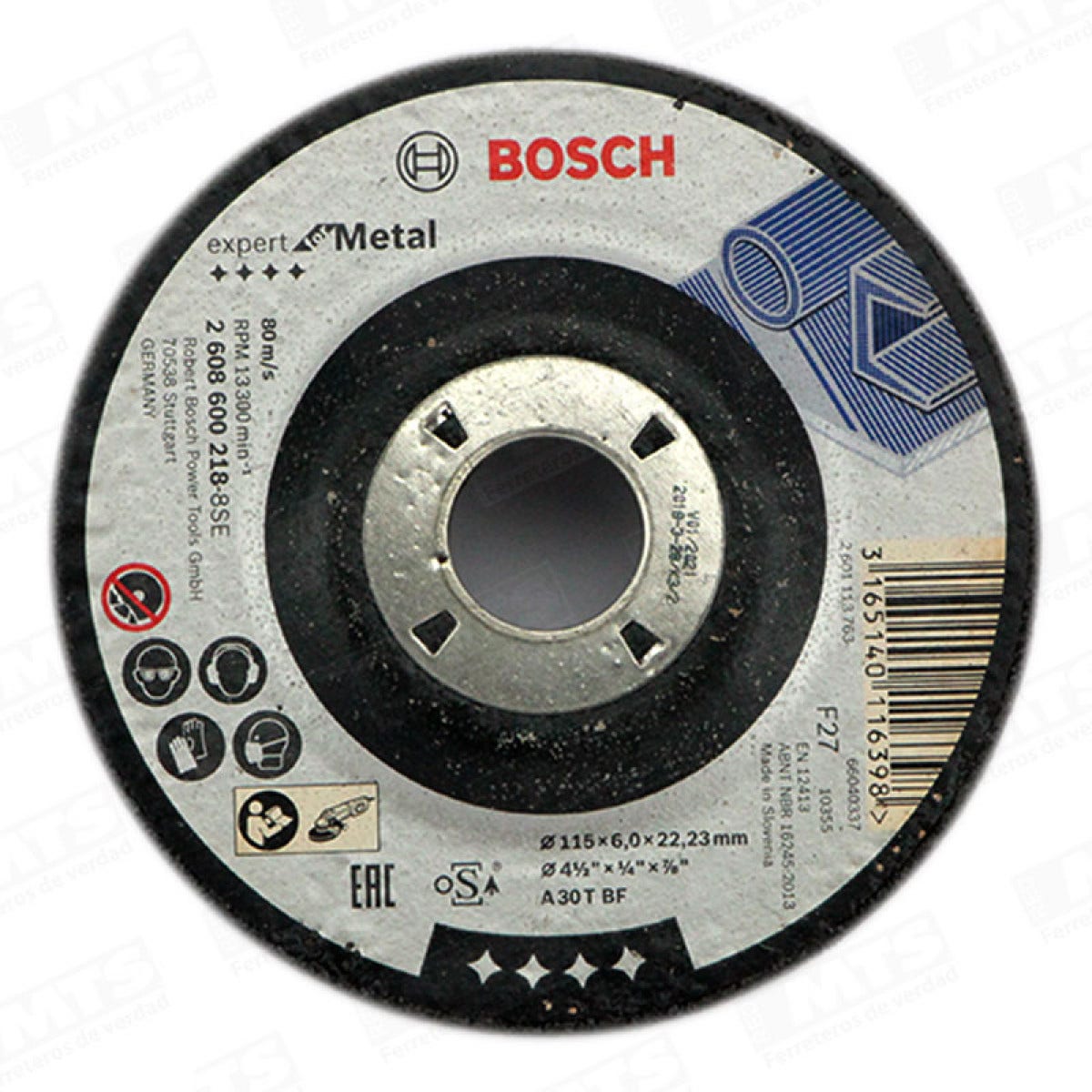 BOSCH DISCO DESBASTE METAL 4 1/2"