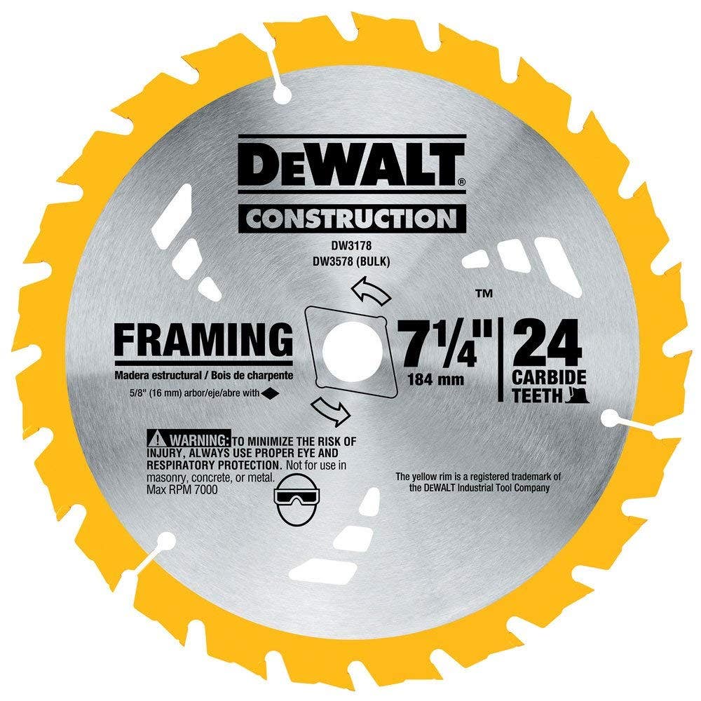 DEWALT DISCO S.AKB 71/4" 24 DIENT.DW3178