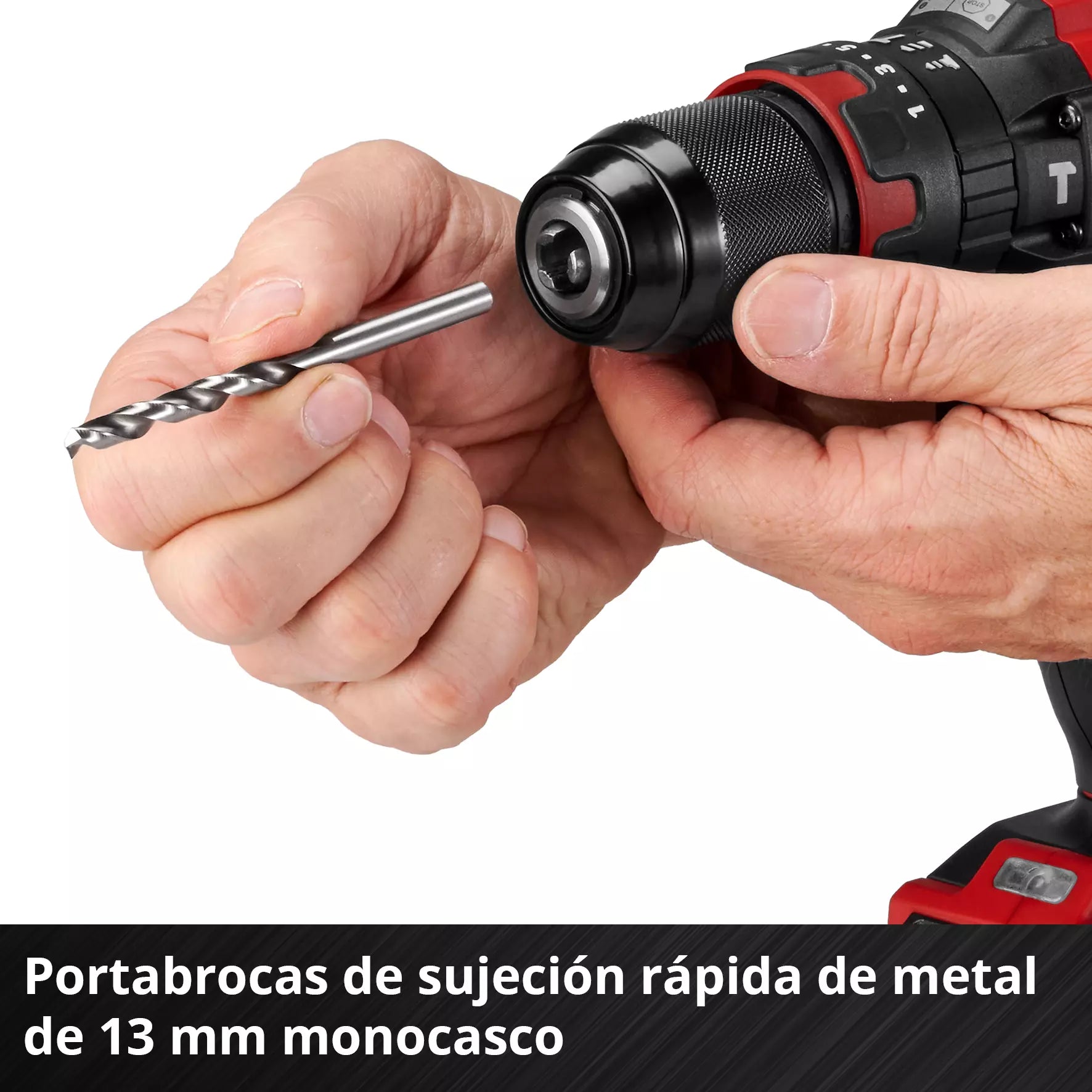Kit Taladro Percutor Einhell TE-CD 18/40 18V + 64 Accesorios