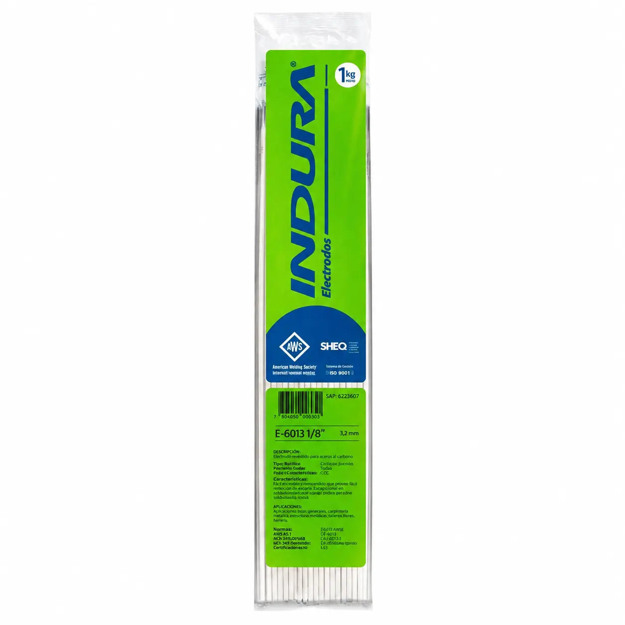 Electrodo Indura 6013 1/8" 1 kg