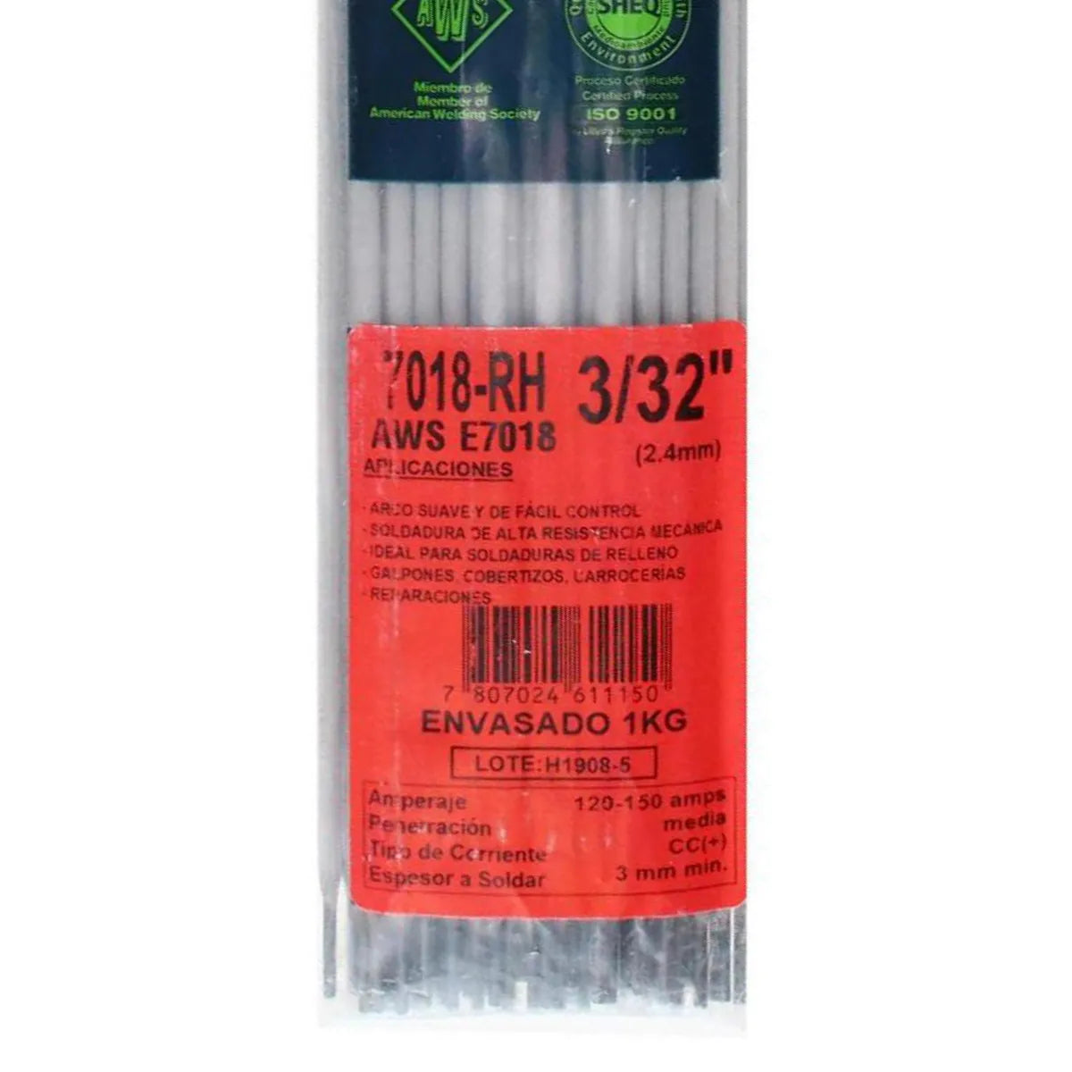 Electrodo Indura 7018-RH 3/32" 1 kg
