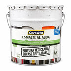 Esmalte al Agua Reciclado Ceresita Blanco Semisatinado 4 Galones