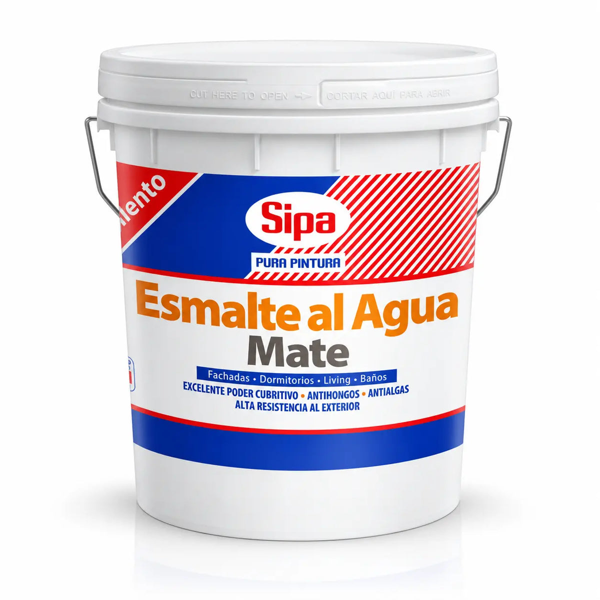 Esmalte al Agua Mate Sipa Blanco 4 Galones
