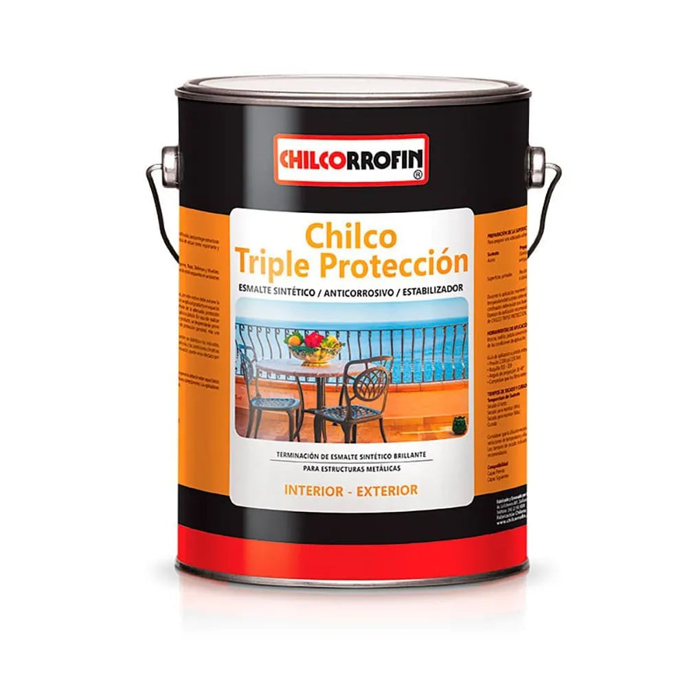 Esmalte Anticorrosivo Chilco Triple Protección Verde 1 Galón