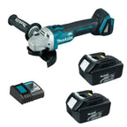 MAKITA ESMERIL ANGULAR 4 1/2" 18V DGA454RFE + 2 BATERIAS + CARGADOR