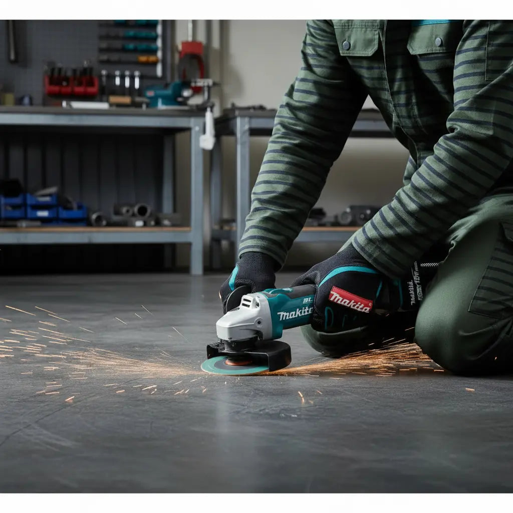 MAKITA ESMERIL ANGULAR 4 1/2" 18V DGA454RFE + 2 BATERIAS + CARGADOR