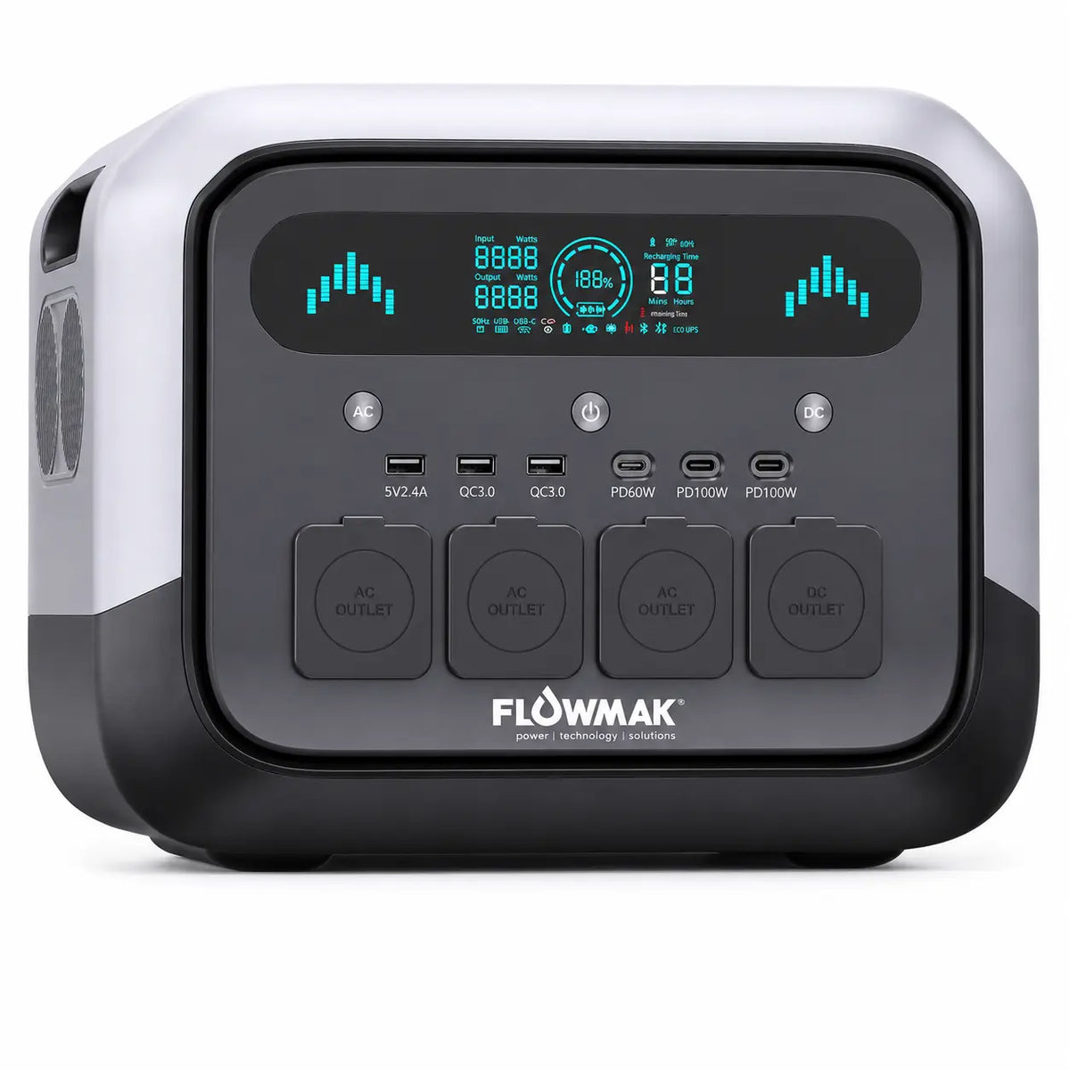 Estación de Energía Portátil Flowmak Pro1200 1200W 1024Wh