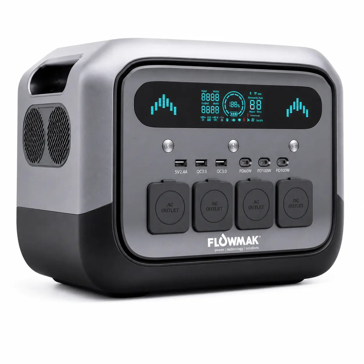 Estación de Energía Portátil Flowmak Pro1200 1200W 1024Wh