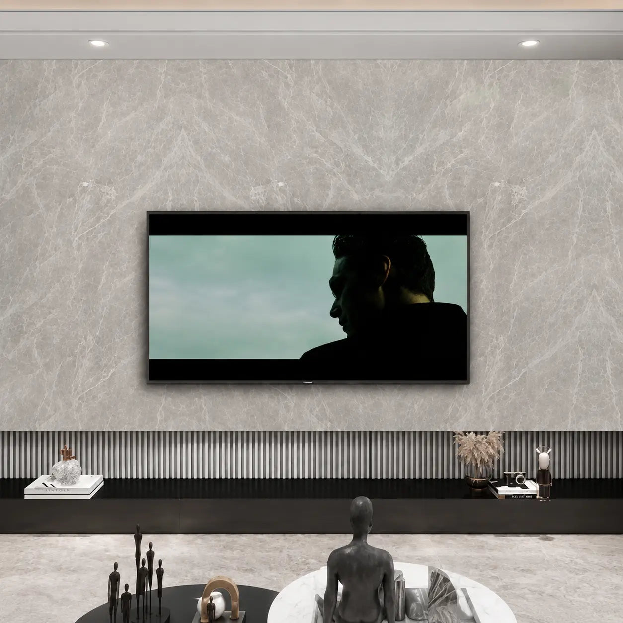 Revestimiento SPC Klipen Stein Rustic Grey 120x240 cm 2.88m²