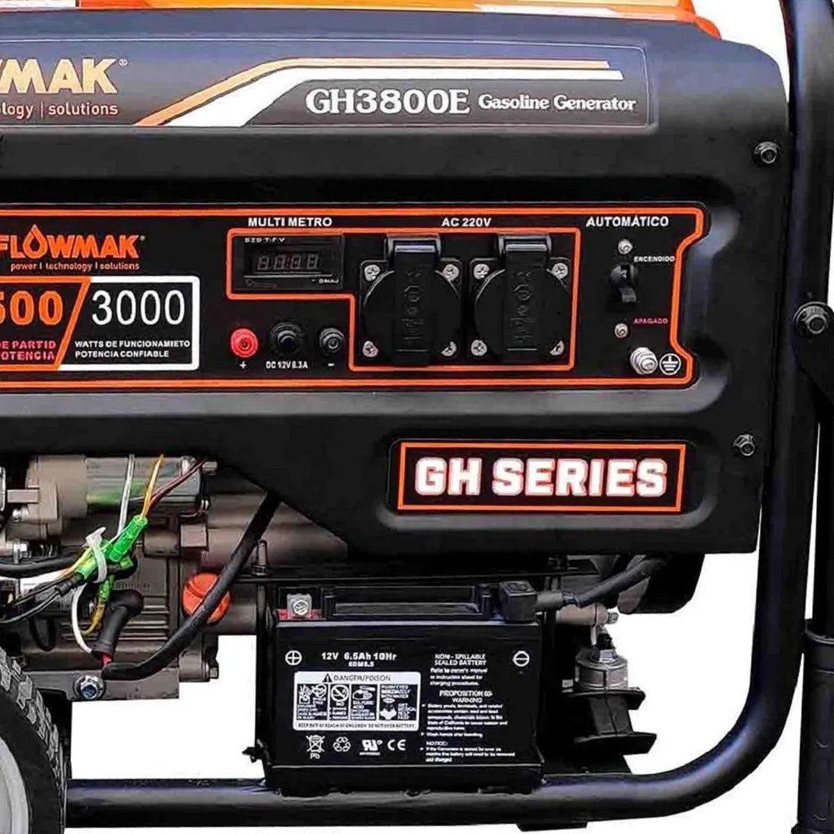 Generador a Gasolina Flowmak GH3800E 3,0 kW 220V Partida Eléctrica