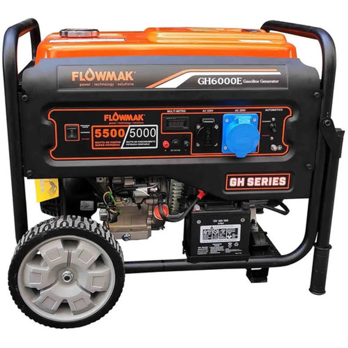 Generador a Gasolina Flowmak GH6000E 5,5 kW Máx. 220V Partida Eléctrica