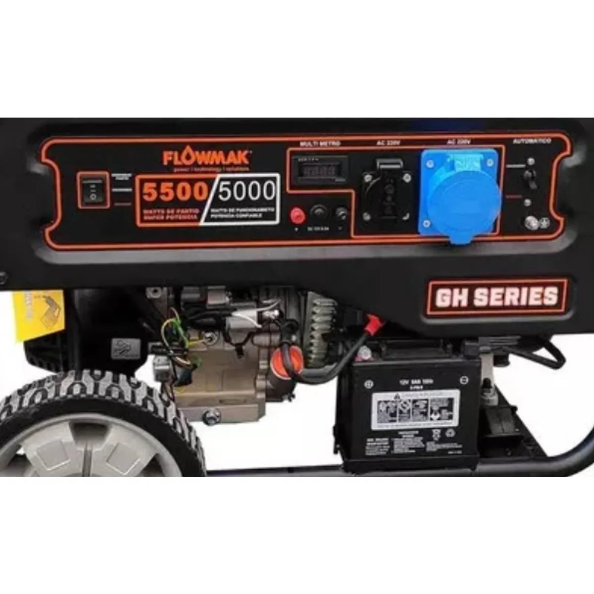 Generador a Gasolina Flowmak GH6000E 5,5 kW Máx. 220V Partida Eléctrica