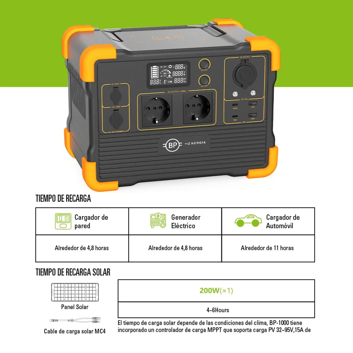 Estación de Energía Portátil Flowmak Pro1200 1200W 1024Wh