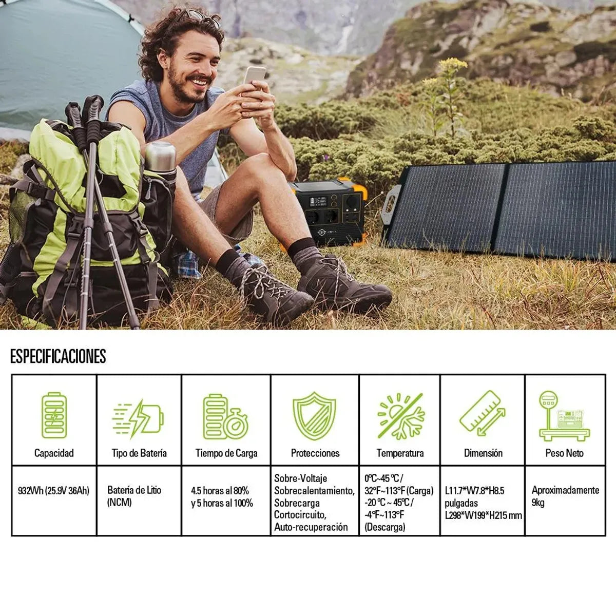 Estación de Energía Portátil Flowmak Pro1200 1200W 1024Wh