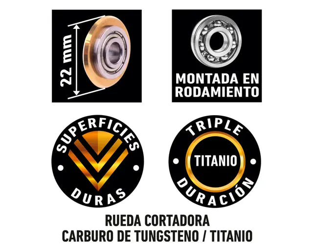 Hela cortador Cerámica y Porcelanato 12mm Tek1000