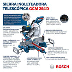 Bosch Ingleteadora Telescópica 10" 1800w GCM 254D + Disco