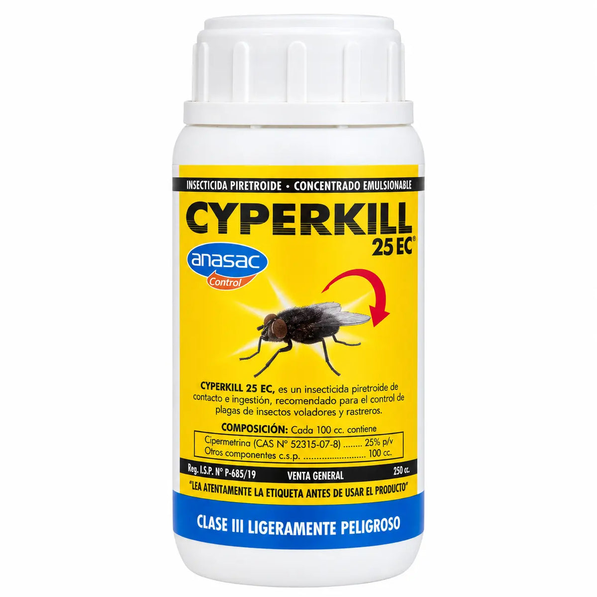 Insecticida Anasac Cyperkill 25 EC 250 cc
