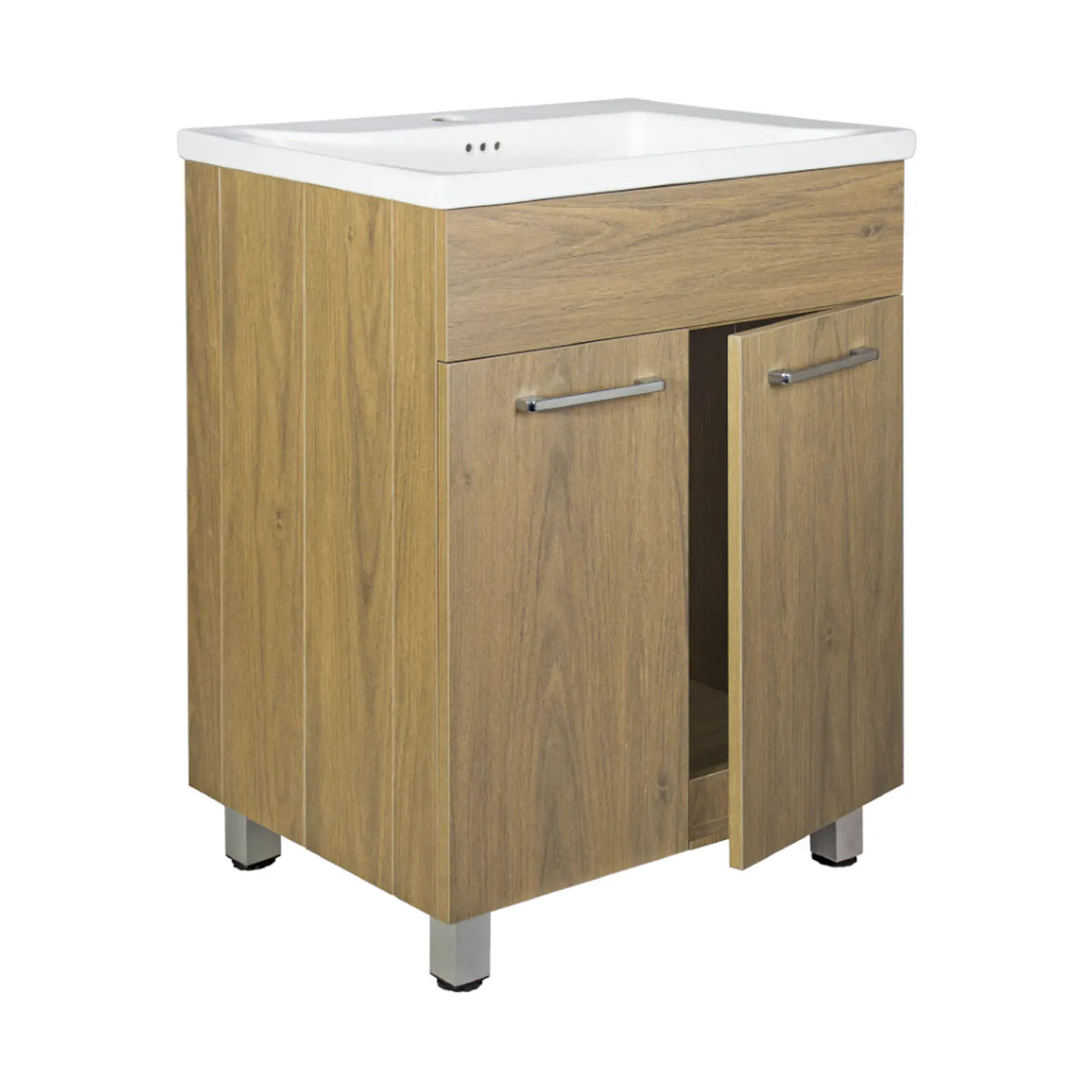 Mueble Vanitorio Duschy Abisko Nogal QuickFold 60,5 cm