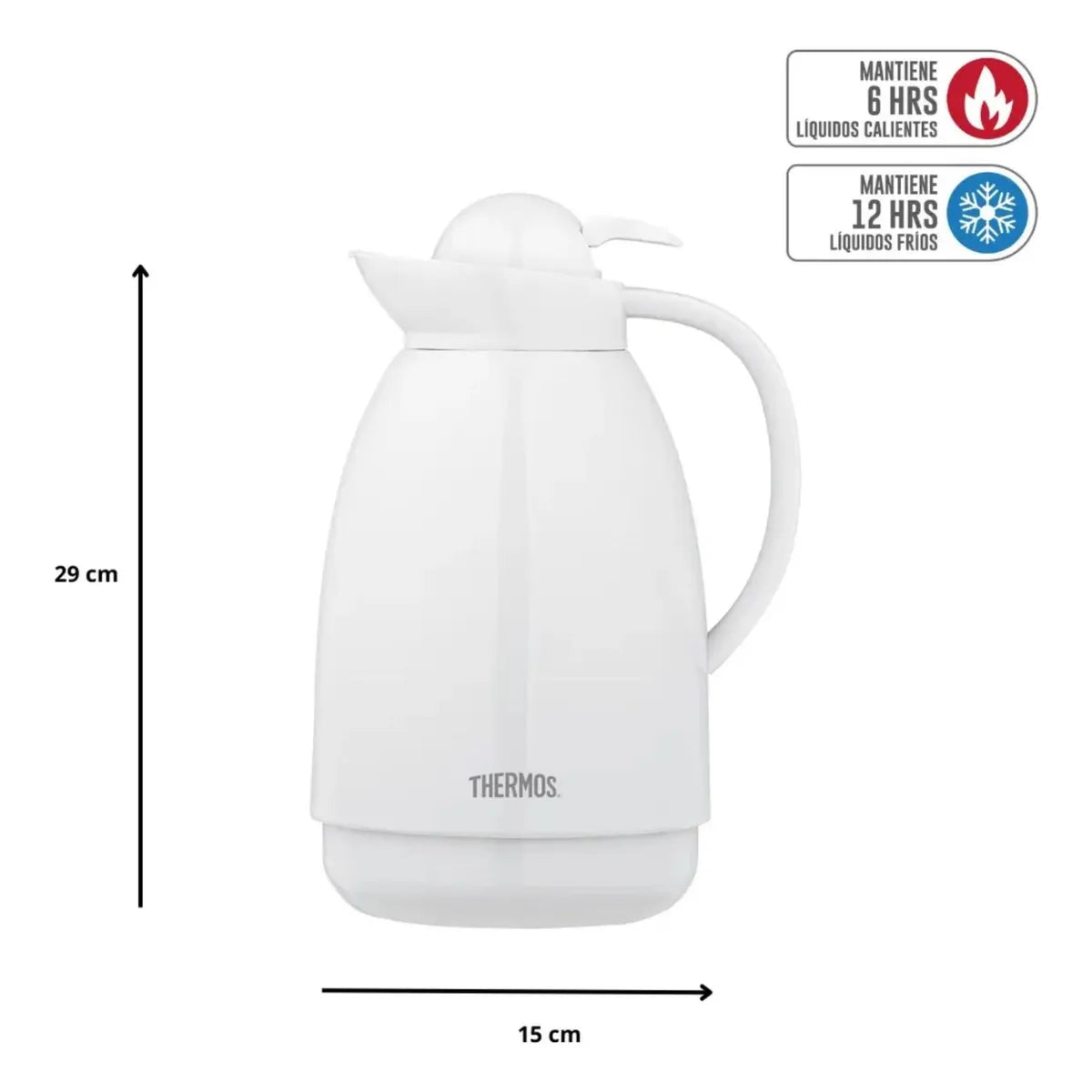 Jarra Térmica Thermos Blanca 1,5 Litros