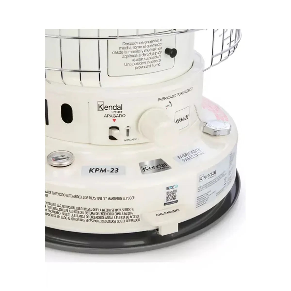 Kendal Estufa a Kerosene KPM-23 Blanco | Calefacción 120 m2