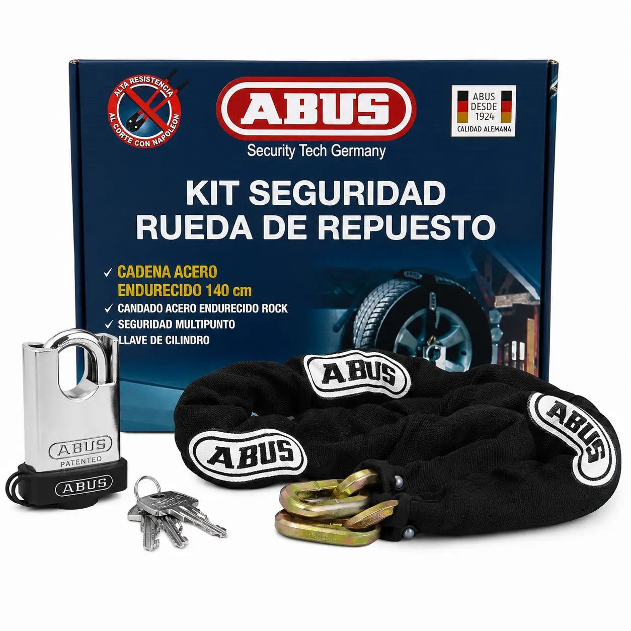 Kit de Alta Seguridad ABUS Rock + Cadena 10KS/140 140 cm