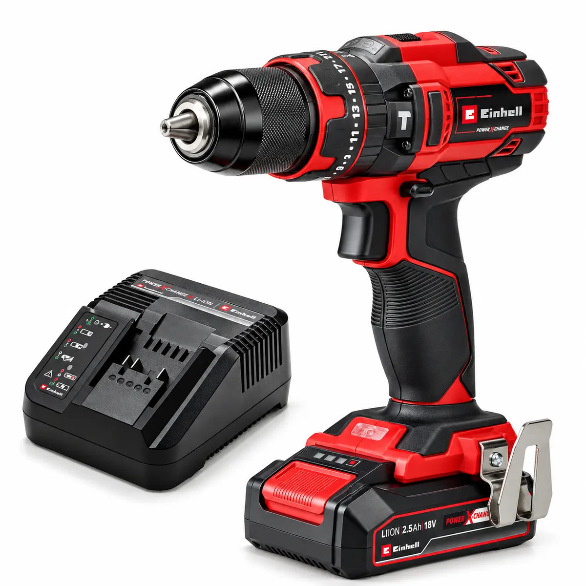 Taladro Percutor Inalámbrico Einhell TE-CD 18/44 18V 2,5 Ah