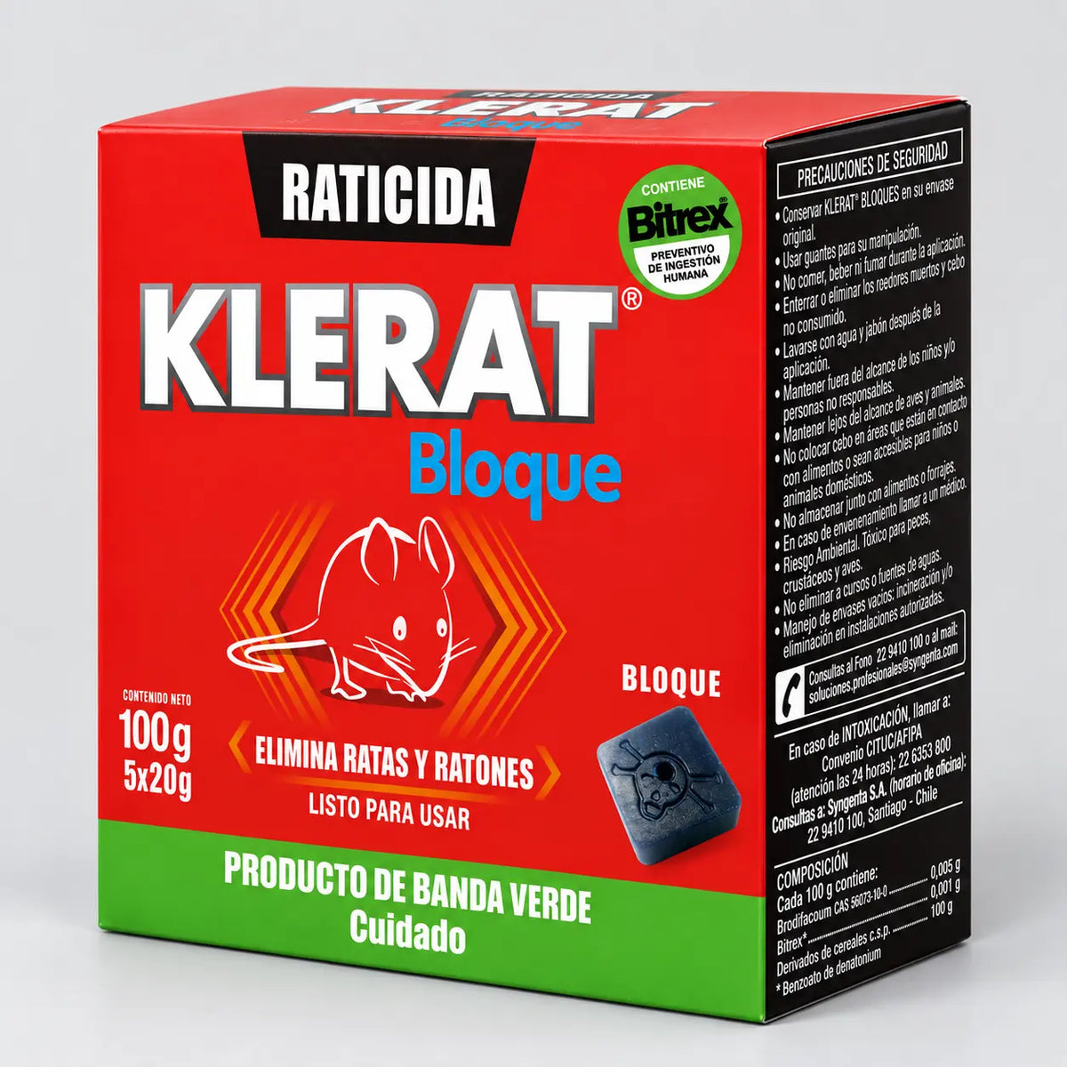 Raticida Klerat Bloque 100 g