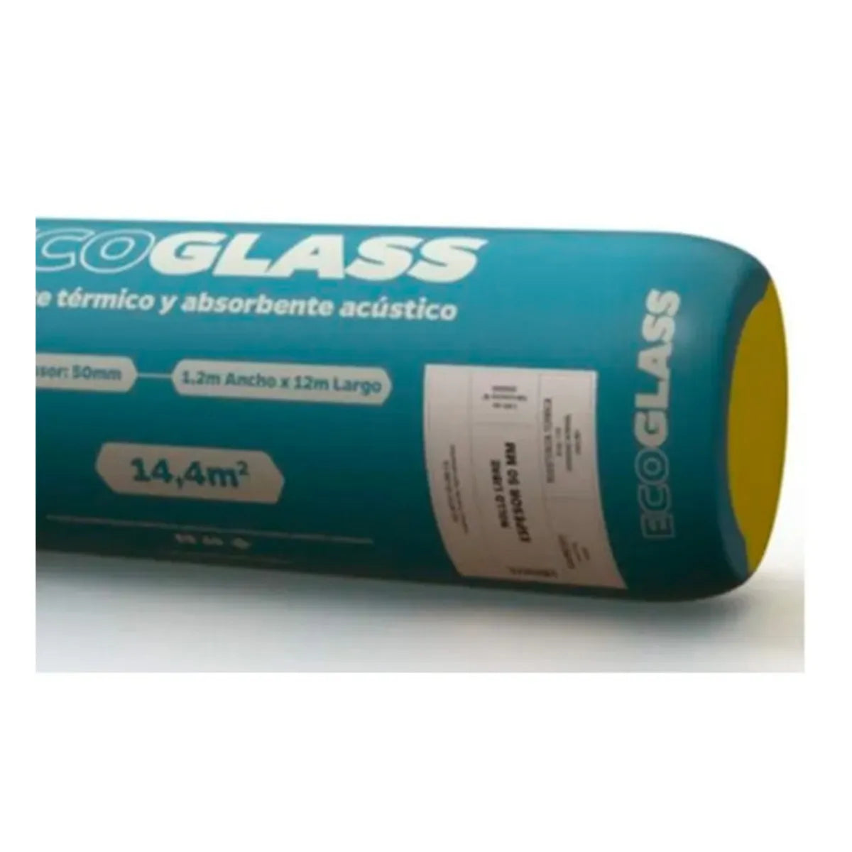 Lana de Vidrio Volcán Ecoglass Rollo Libre 50 mm 1,20 x 12 m