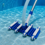 Limpiafondo Flowmak con 8 Ruedas y Ejes de Acero Inoxidable para Piscina