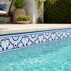 Listel Cerámico Fez Piscina 14,5 x 26 cm Set 5 Unidades