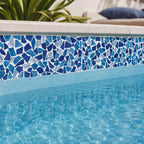 Listel Cerámico Mosaik para Piscina 14,5 x 26 cm Set 5 Unidades