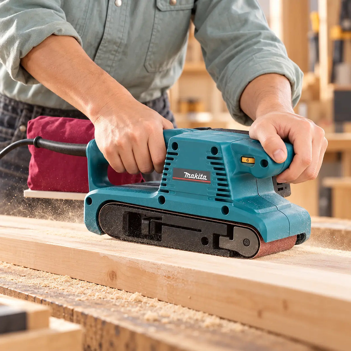 Lijadora de Banda Makita 9911 3" x 18" 650 W