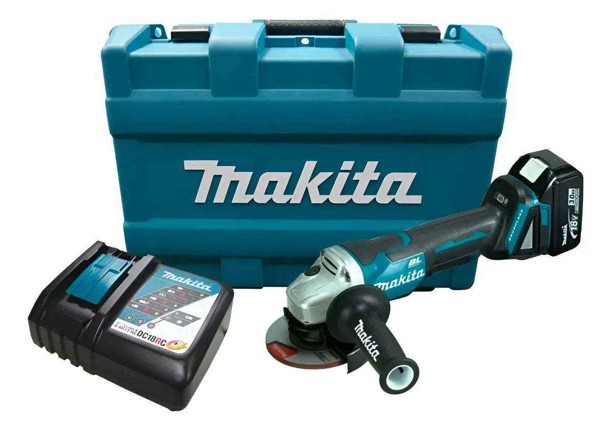 Makita Esmeril Angula 4-1/2" DGA455RF | Batería+Cargador