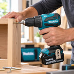 Taladro Percutor Makita DHP490RFX 18V 13 mm Brushless con Batería 3,0 Ah