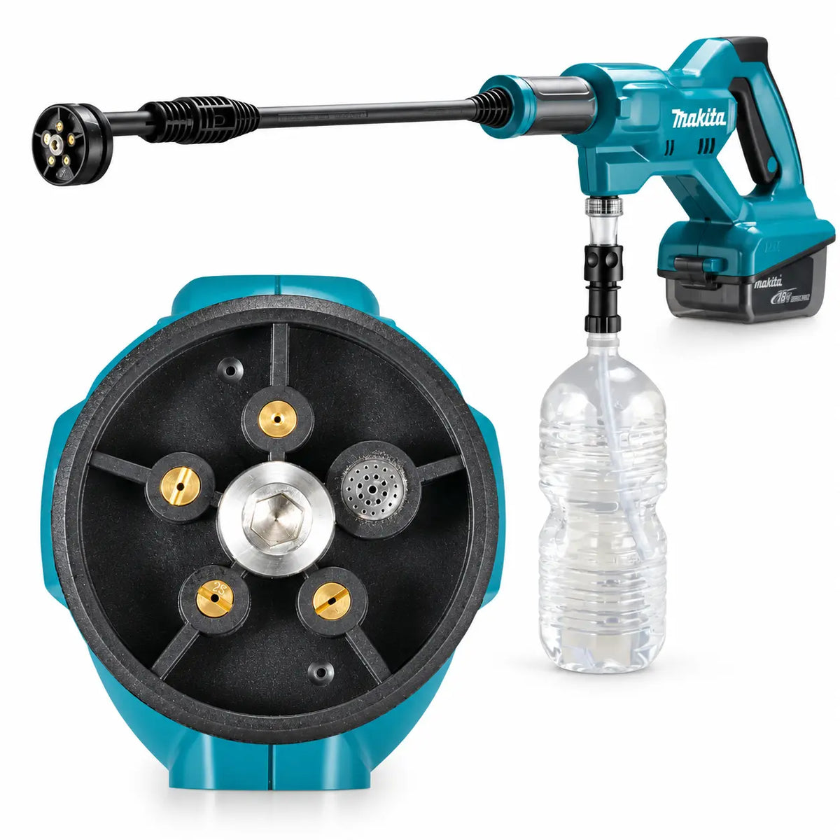 Kit Hidrolavadora y Aspiradora Makita 18V LXT DHW180Z01-3