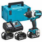 Llave de Impacto Makita DTW1002RTJX1 1/2" 18V con 2 Baterías 5,0 Ah y Cargador
