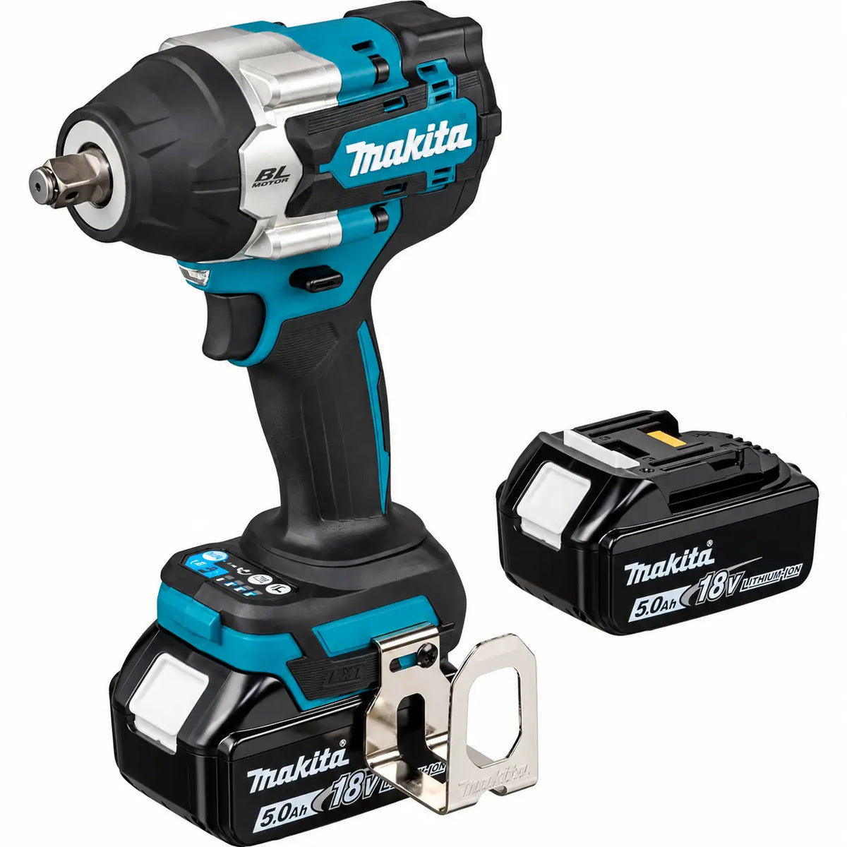 Llave de Impacto Makita DTW700RTJX1 1/2" 18V 700 Nm Kit 3 Baterías