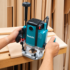 Rebajadora Makita RP2301FC02 2100 W 1/2" con Doble Luz LED