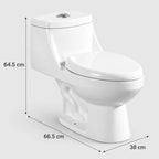 WC One Piece Mixa New Albacete Elongado Descarga 30 cm