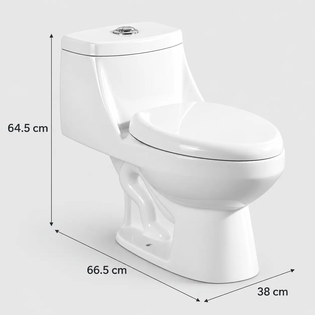 WC One Piece Mixa New Albacete Elongado Descarga 30 cm
