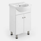 Combo Mueble de Baño Duschy Blanco 50 cm con Grifería y Desagüe
