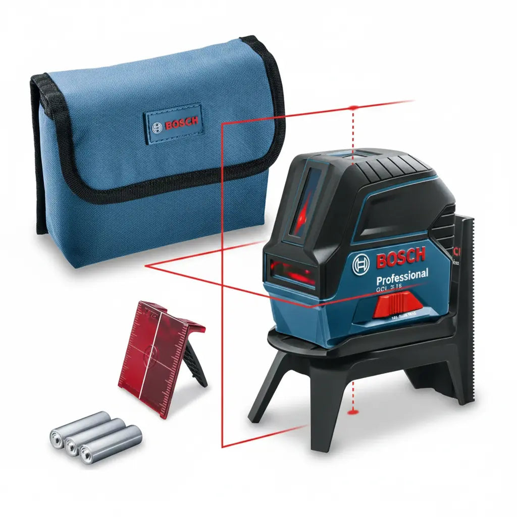 Bosch Nivel Laser GCL 2-15 G + Base + Soporte + Estuche